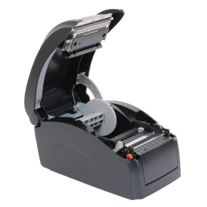 Принтер этикеток POScenter PC-80USE (прямая термопечать; 203dpi; 2"-3"; 150мм/сек; 4MB/8MB; USB, Ethernet, RS232) отделитель, черный фото 5