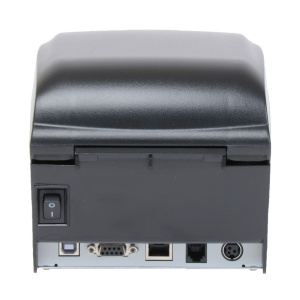Принтер этикеток POScenter PC-80USE (прямая термопечать; 203dpi; 2"-3"; 150мм/сек; 4MB/8MB; USB, Ethernet, RS232) отделитель, черный фото 4