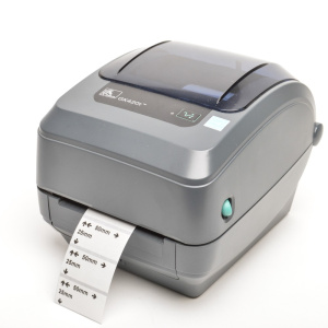 Принтер печати этикеток Zebra GK420t, термотрансферный принтер, 203 dpi, USB, LAN темно-серый фото 4