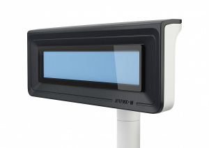 Дисплей покупателя ШТРИХ-Т D3 (USB/RS232, LCD 2x20, стойка) белая стойка, темно серая рамка фото 2