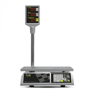 Торговые настольные весы M-ER 326 ACP "Slim" LCD Белые фото 2