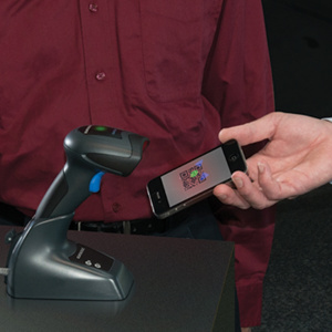 Сканер штрихкода Datalogic QuickScan QBT2430 2D, беспроводной, USB, чёрный фото 3