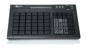 Клавиатура программируемая NCR на 60 клавиш, с MSR, keylock, PS/2, кабель 3м, клавиши без надписи, черная фото 2