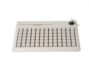 Программируемая клавиатура KB-78G programmable keyboard, MSR, Keylock, PS/2, цвет белый фото 2